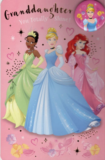 Picture of GRANDDAUGHTER YOU TOTALLY SHINE BIRTHDAY CARD PRINCESSES